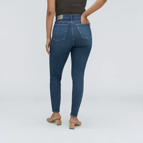 Everlane NWT The Curvy Cropped Way-High Skinny Jean, Authentic Blue, 26 - Picture 4 of 11